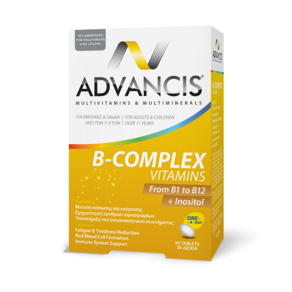 Advancis® B-Complex Vitamins 30 δισκία - Copharm
